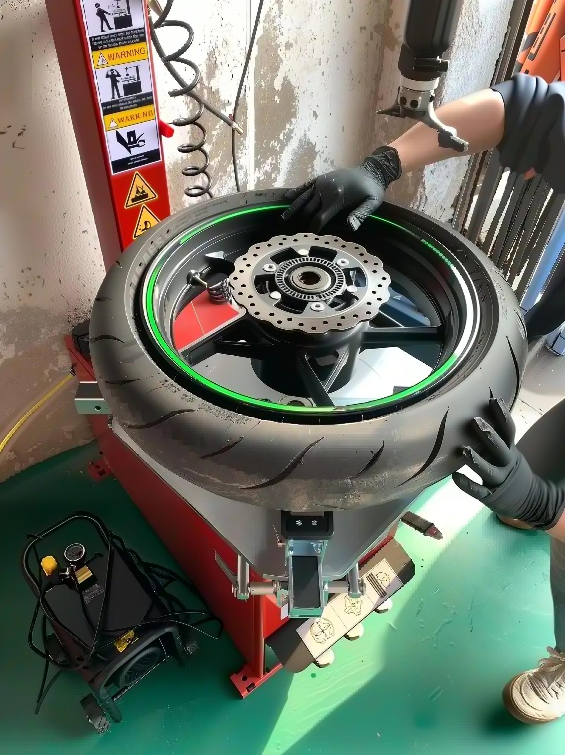 motorcycle tire changer