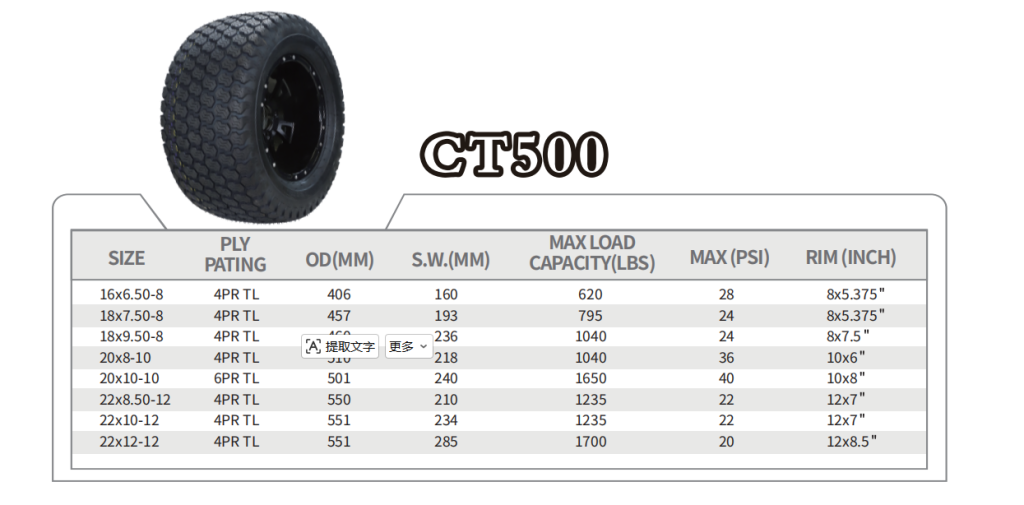 lawn cart tires